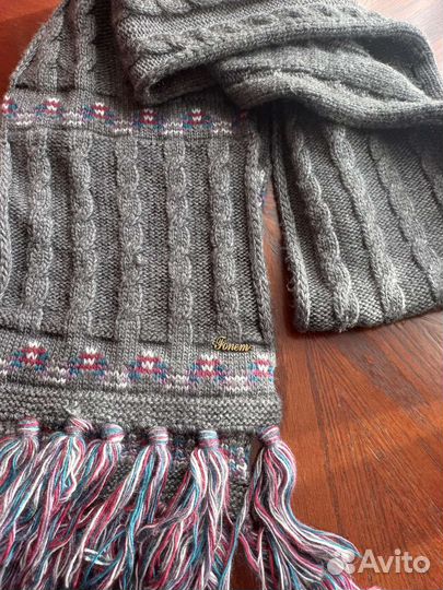Комплект шапка, шарф, митенки