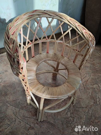 Стульчик плетёный туалетный детский