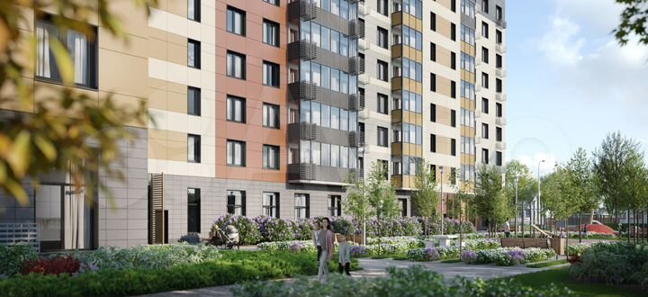 2-к. квартира, 55,1 м², 1/16 эт.