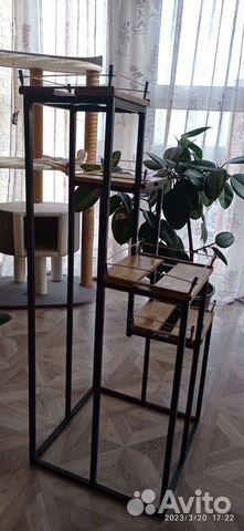 Подставка для цветов в стиле лофт