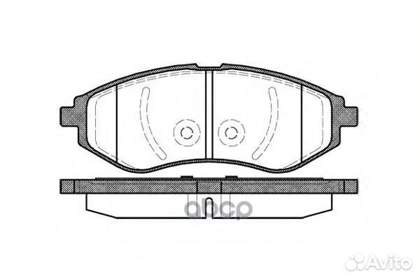 986 00 D11129-01 колодки дисковые п Daewoo Kal