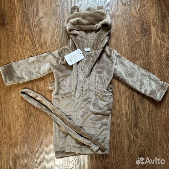 Плюшевый халат 98-110