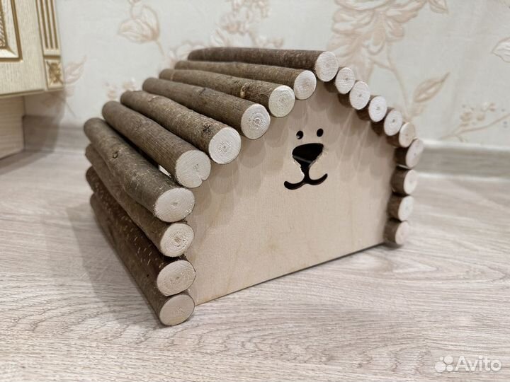 Деревянный домик для грызунов