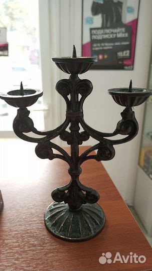 Подсвечник бронза СССР