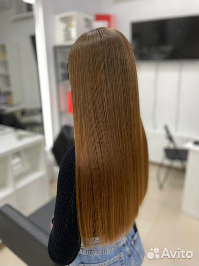 Кератиновое выпрямление волос модель