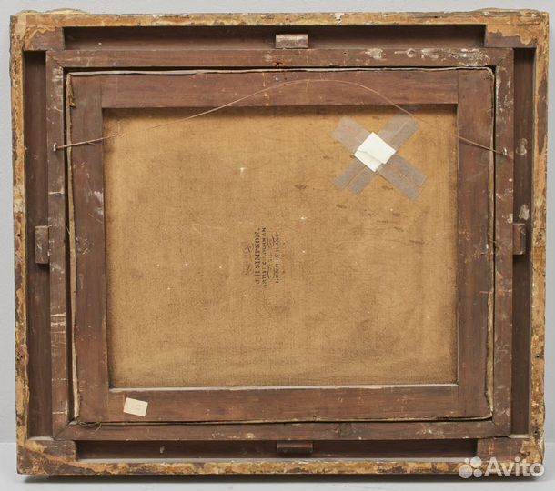 Картина Англия 19 век Масло холст Пейзаж