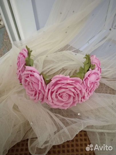 Ободок для волос ручной работы