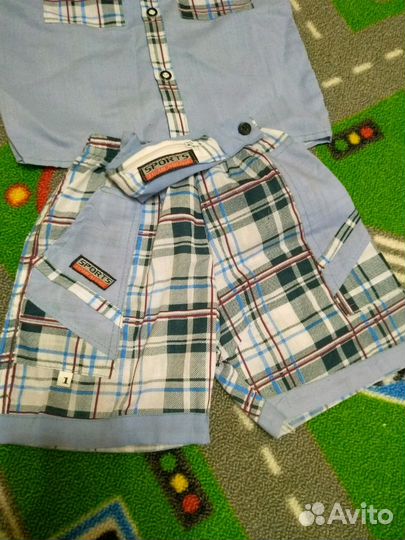 Новый костюм шорты рубашка для садика