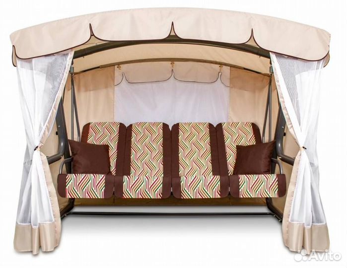 Садовые качели эдем премиум 76 Шоколадные