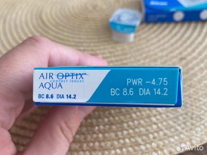 Линзы air optix 4 шт. -4.75