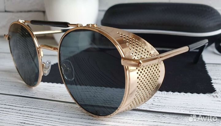 Солнцезащитные очки круглые новые