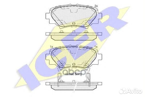 Колодки торм. задн.mazda 3 (BM) (09/13) 182169