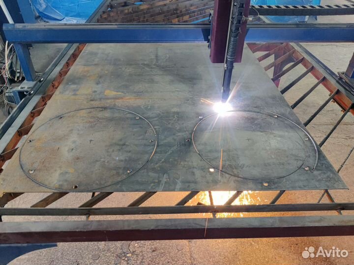 Плазменная резка металла на станке чпу