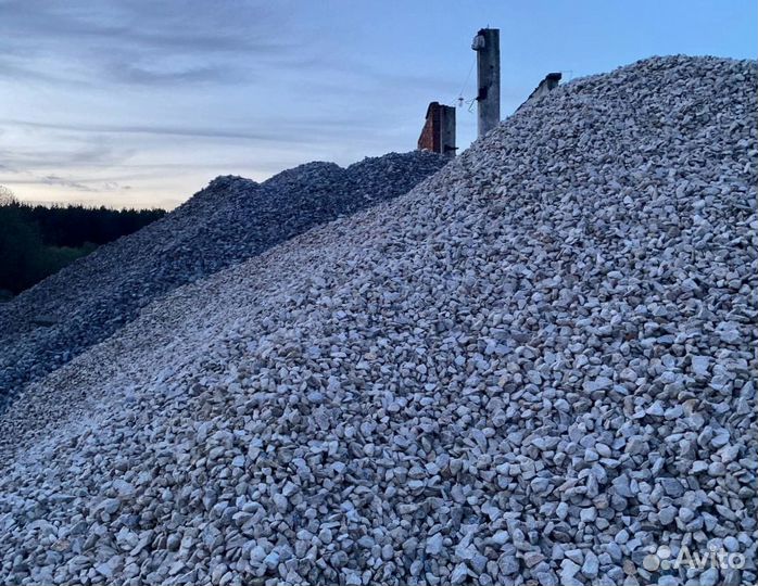 Щебень доломит 5/20 и другие материалы