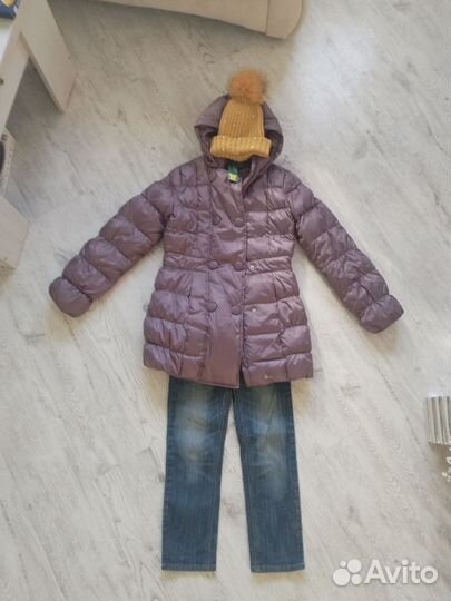 Новый пуховик/куртка Benetton 155-164. 11-13 лет