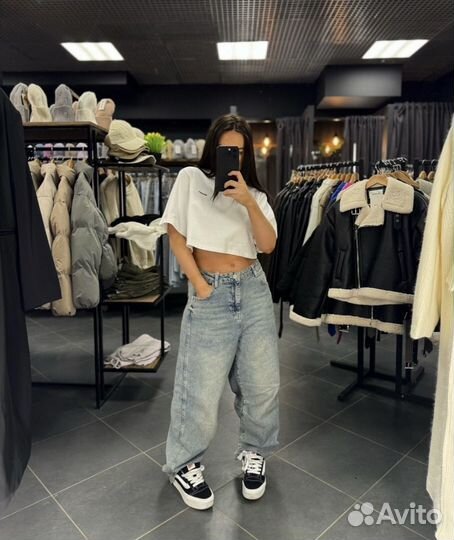 Джинсы багги