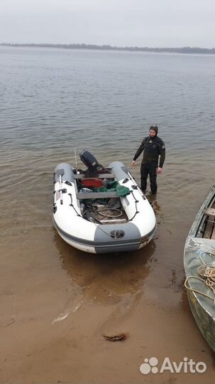 Пвх Лодка. Касатка 385 s. Мотор Nissan Marine 18 л