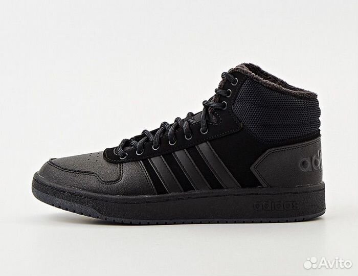 Мужские зимние кеды Adidas hoops 2.0 MID