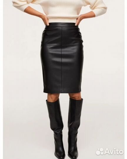 Кожаная юбка