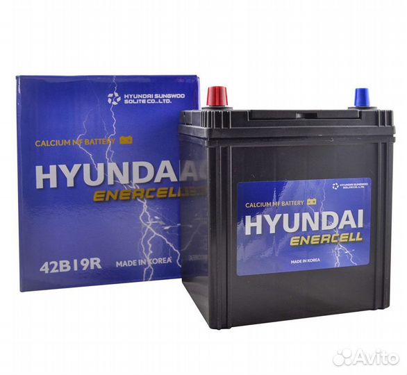Акб 35Ач Hyundai 42B19R на Матиз. Корейский Акб