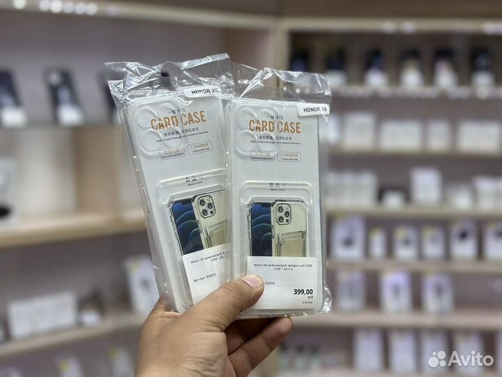 Чехол на Honor X8 с карманом для карт