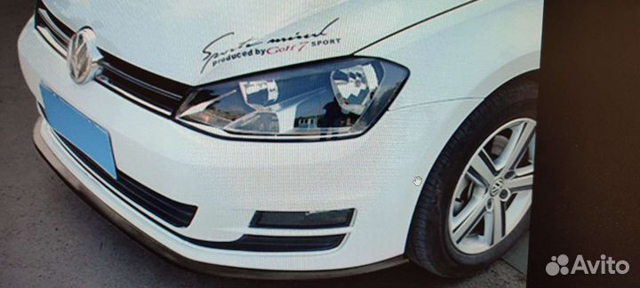 Лип спойлер бампера универсальный