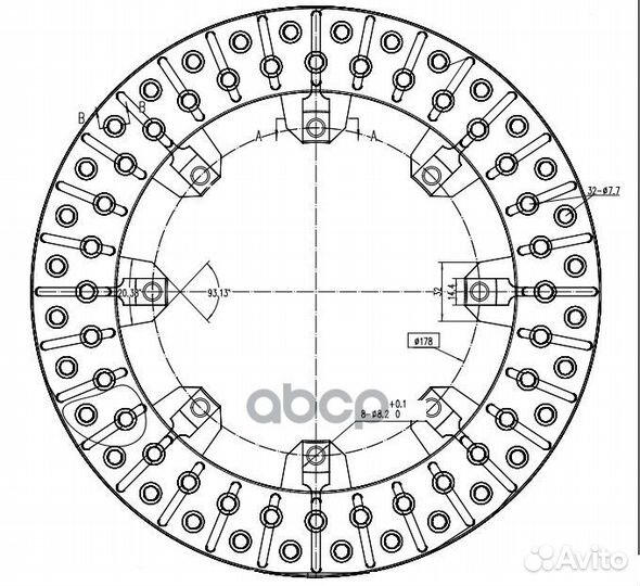 Диск торм. для а/м с суппортами Wilwood d310 DF552