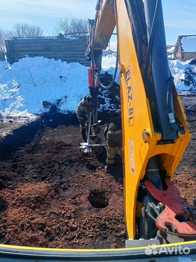 Услуги экскаватор погрузчик трактор ямы, шамбо