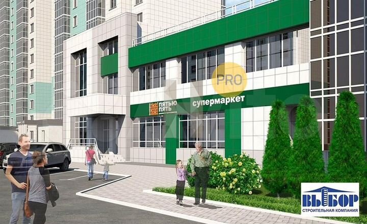 2-к. квартира, 55,8 м², 13/17 эт.