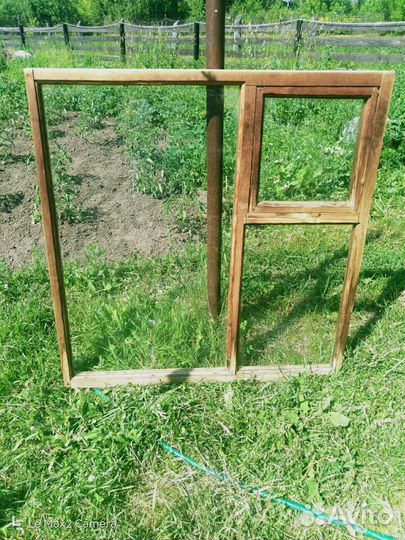 Окна деревянные со стеклами