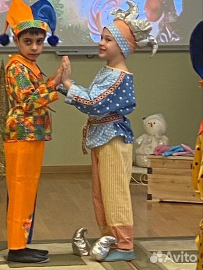 Новогодний костюм петрушки для мальчика