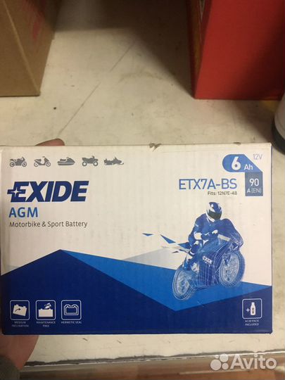 Exide аккумулятор 6ah 12v