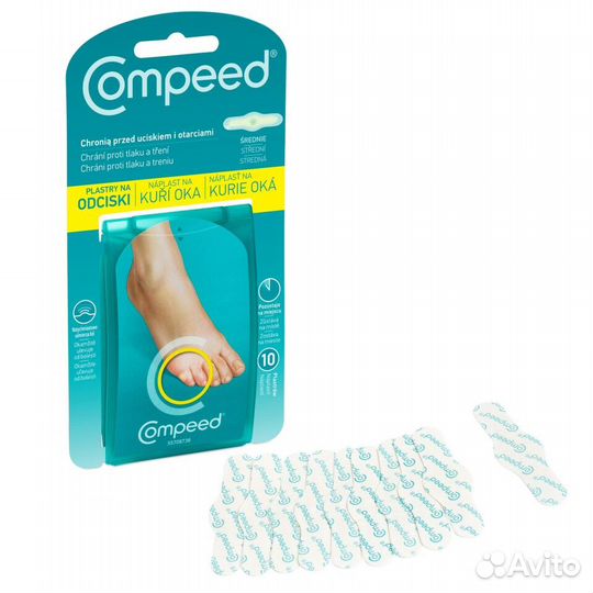 Compeed Пластырь для удаления мозоли, 10 шт