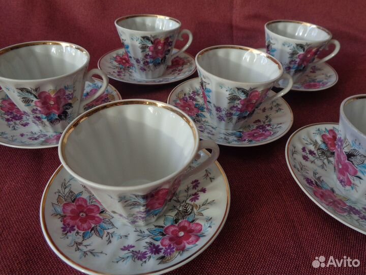 Чайные пары лфз Сервиз Фарфор СССР