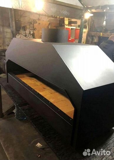 Закрытый мангал для веранды