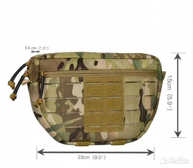 Подсумок тактический напашный (мультикам, олива)