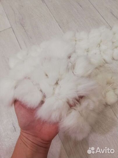 Новый шарф натуральный кролик