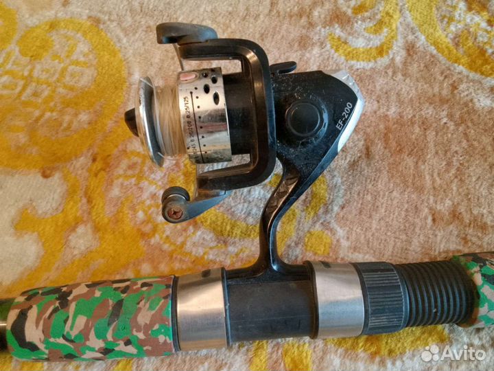 Удилище карповое телескопическое 3,6м +катушка