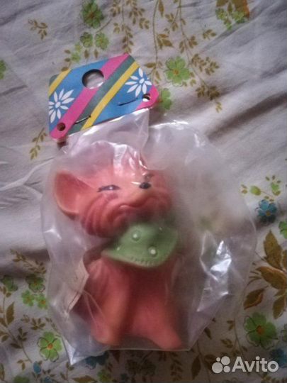 Резиновая игрушечная лисичка СССР