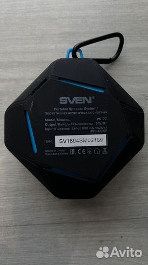 Блютуз колонка Sven