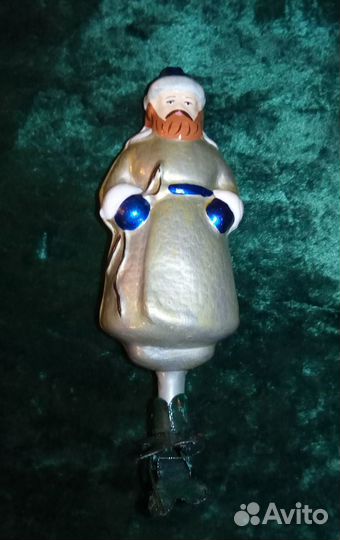 Ёлочная игрушка мужик с кнутом