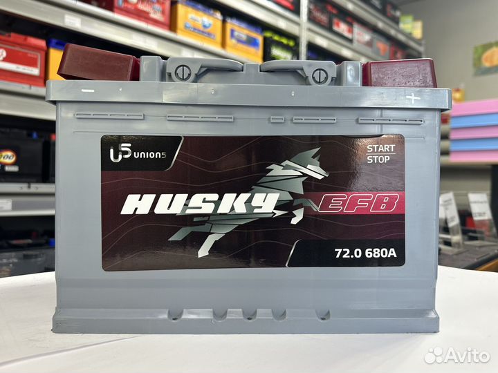 Аккумулятор Husky EFB 72 Ач 680А обр