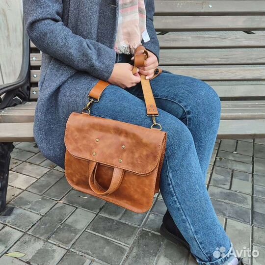 Сумка женская натуральная кожа ручная работа