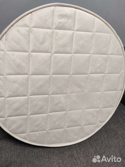 Матрас на круглую кроватку 75 см