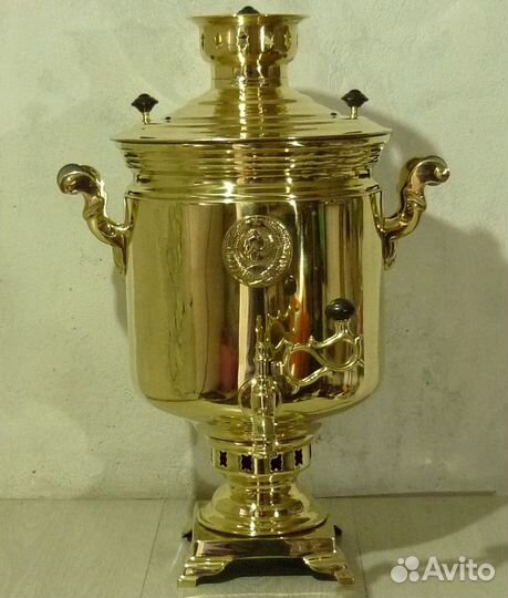 Самовар жаровой на дровах 7 литров банка СССР