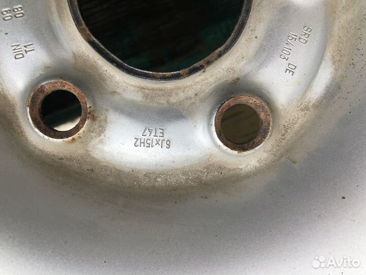 Диски Volkswagen железные, 3 штуки