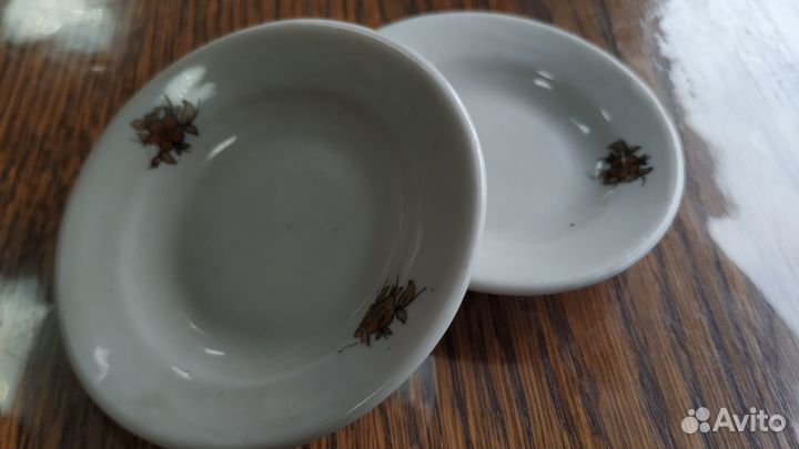 Блюдечки от кукольного сервиза Довбыш 60-е гг