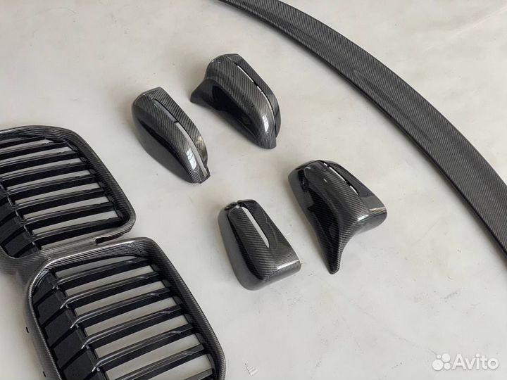 Ноздри зеркала спойлер BMW 7 G11 G12 LCI карбон