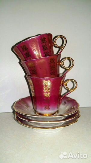 Набор из 3х кофейных пар (раритет)