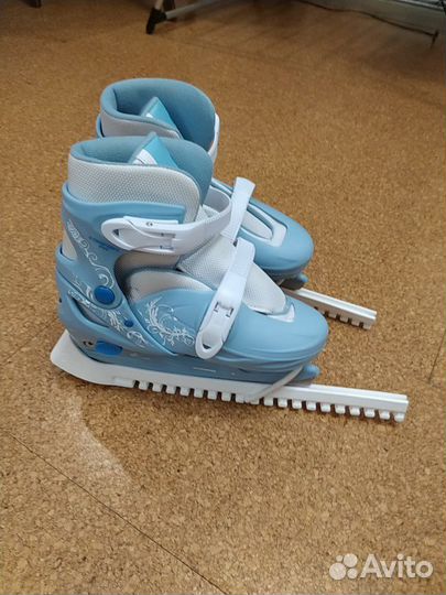 Коньки фигурные детские раздвижные